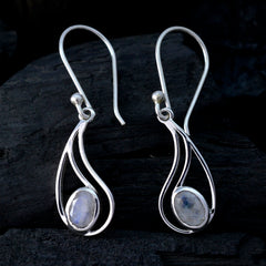 Abigail White Elegant Solitaire Dangle Earring