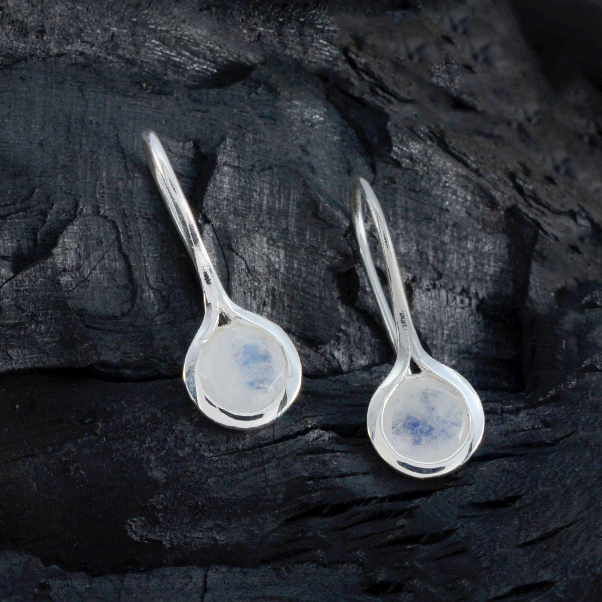 Katarina White Delicate Solitaire Dangle Earring