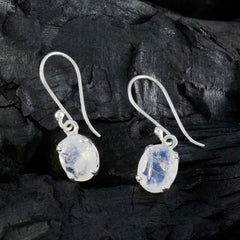 Anna White Delicate Solitaire Dangle Earring