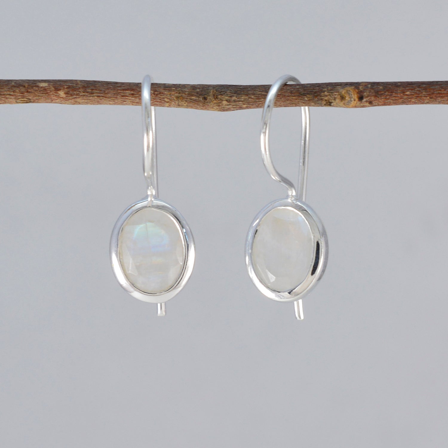 Naomi White Dainty Solitaire Dangle Earring