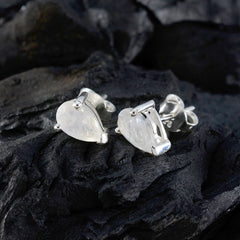Elena White Dainty Solitaire Stud Earring