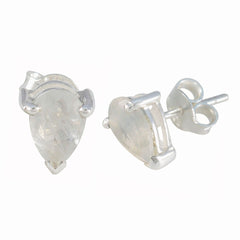 Elena White Dainty Solitaire Stud Earring