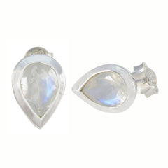 Antonia White Delicate Solitaire Stud Earring