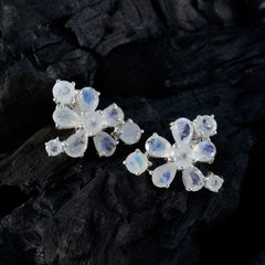 Harper White Minimal multiple Stud Earring