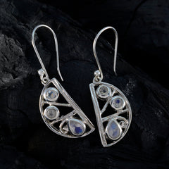 Eun ji White Mid weight Trilogy Dangle Earring