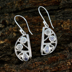 Eun ji White Mid weight Trilogy Dangle Earring