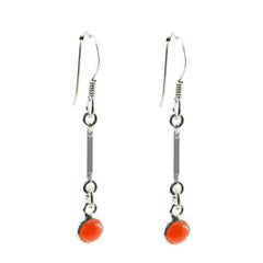Bianca Red Minimalist multiple Dangle Earring Red Onyx Red Dangle