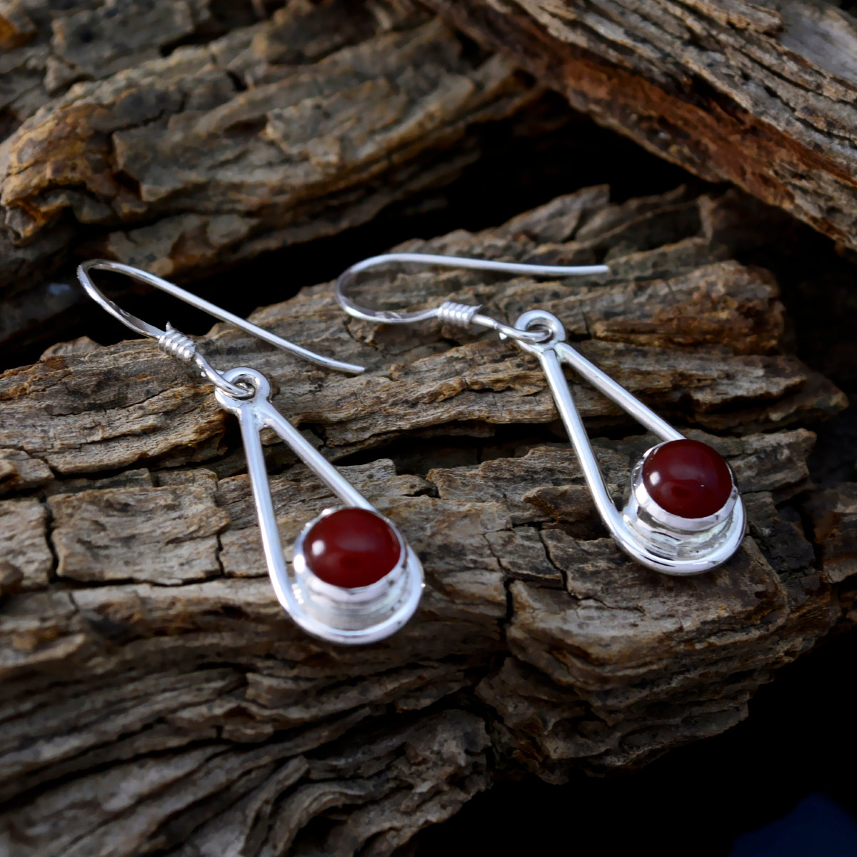 Charlotte Red Dainty multiple Dangle Earring Red Onyx Red Dangle