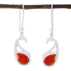 Eliza Red Featherlight Solitaire Dangle Earring Red Onyx Red Dangle