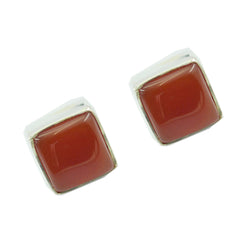 Ella Red Delicate Solitaire Stud Earring