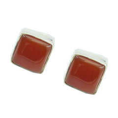 Ella Red Delicate Solitaire Stud Earring