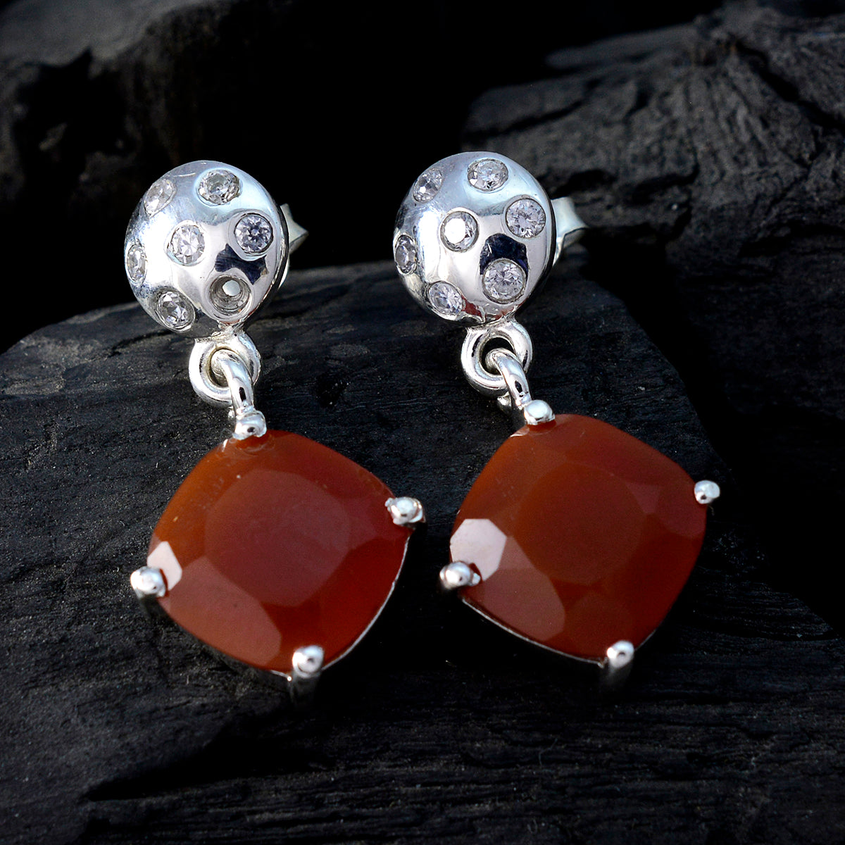 Emily Red Mid weight multiple Stud Earring