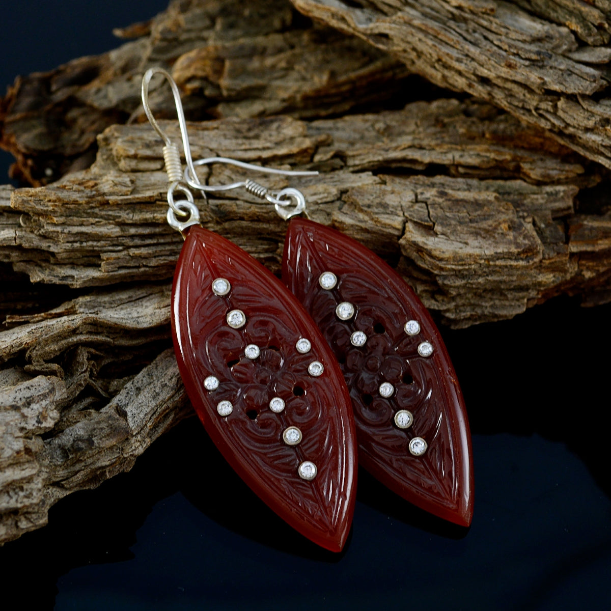 Liyana Red Edgy multiple Dangle Earring