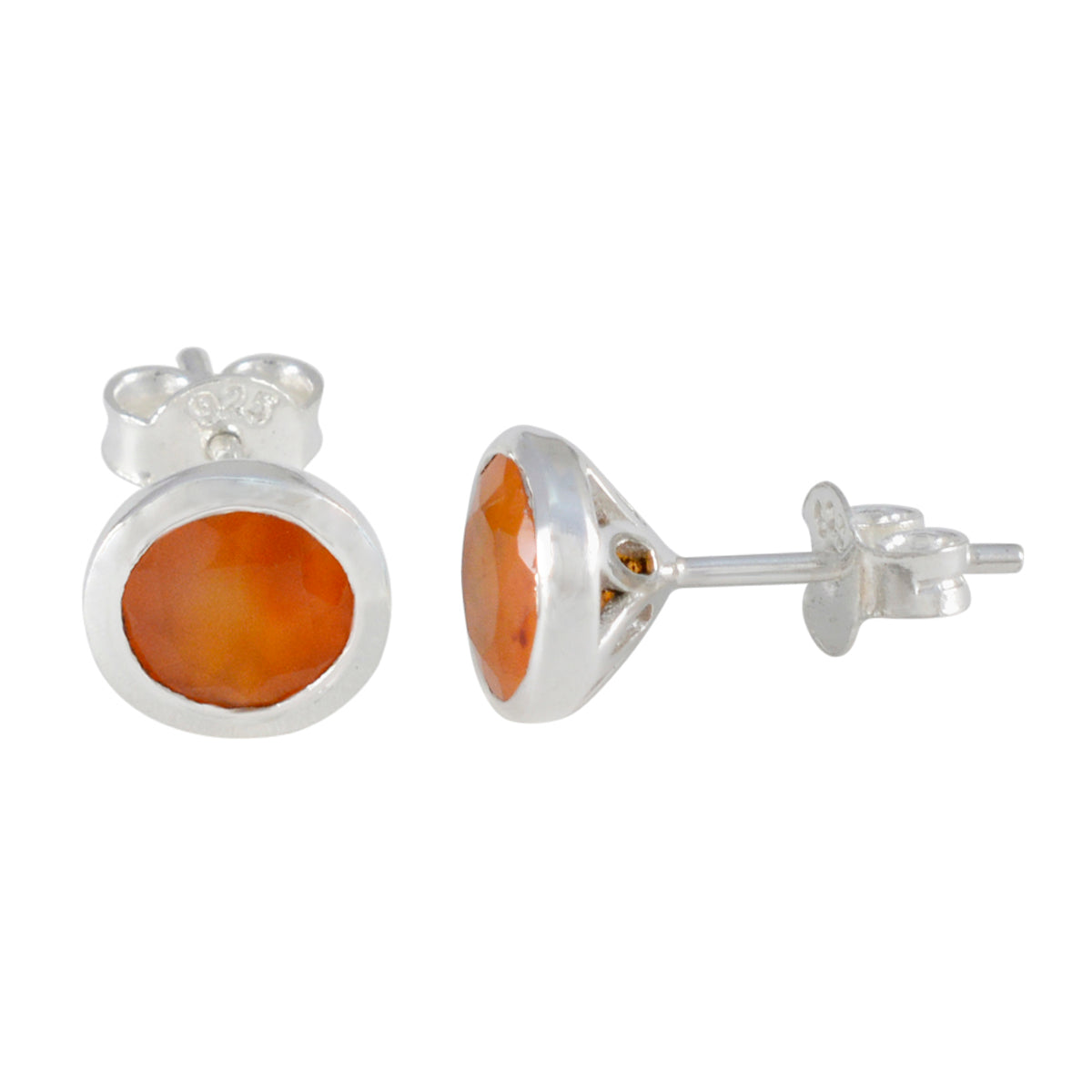 Aiko Red Delicate Solitaire Stud Earring