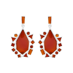 Bianca Red Chunky multiple Stud Earring Red Onyx Red Stud