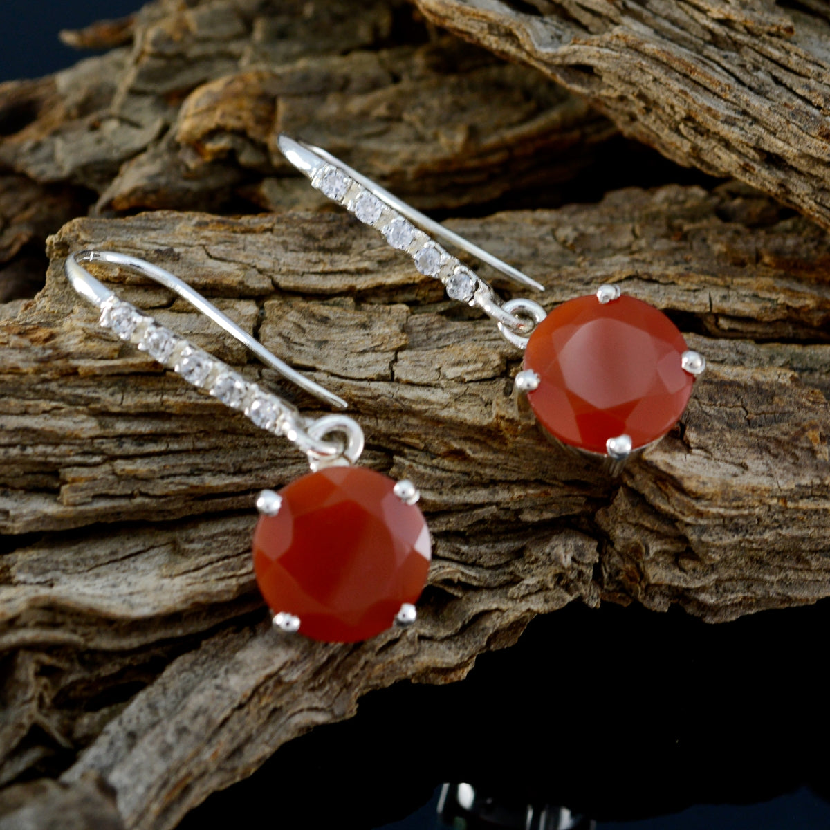 Giulia Red Featherlight multiple Dangle Earring