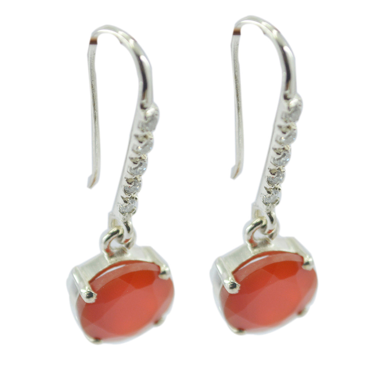 Giulia Red Featherlight multiple Dangle Earring