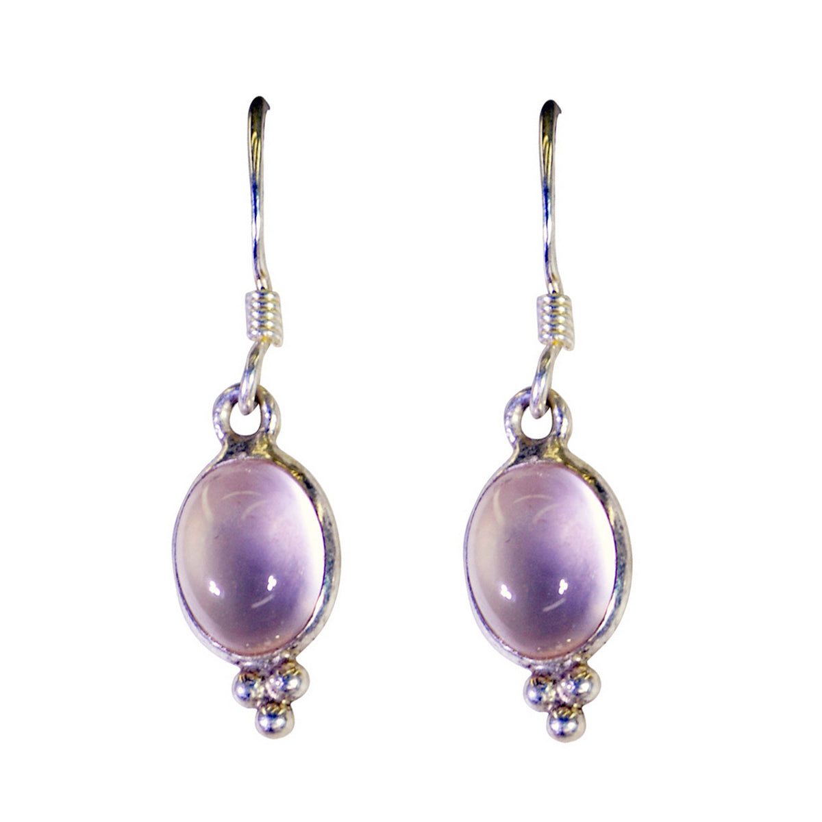 Grace Pink Elegant multiple Dangle Earring Rose Quartz Pink Dangle