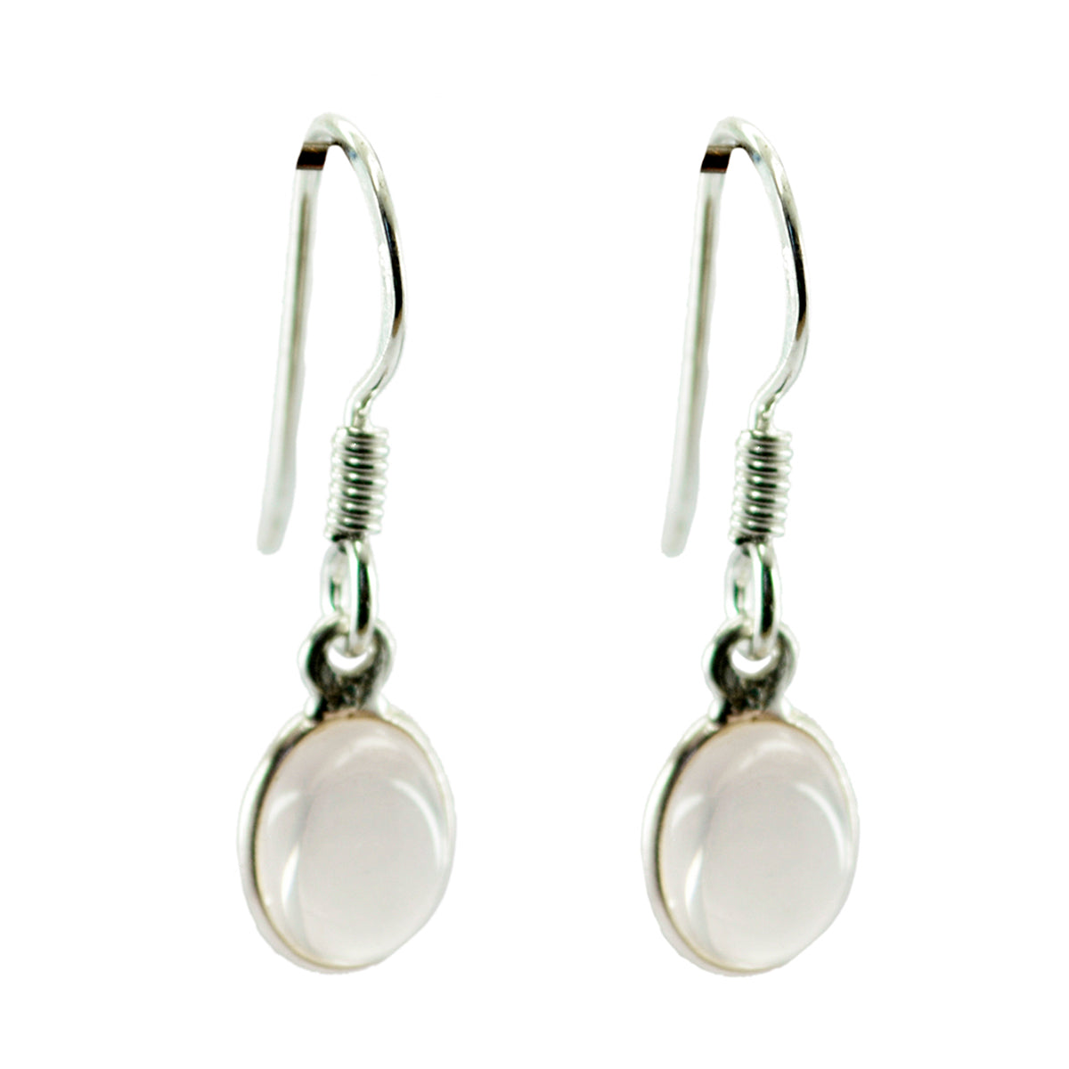 Greta Pink Minimalist multiple Dangle Earring Rose Quartz Pink Dangle