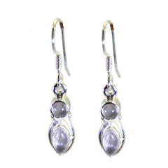 Skylar Pink Dainty multiple Dangle Earring Rose Quartz Pink Dangle