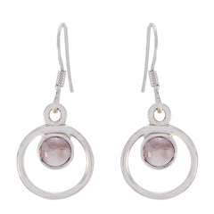 Inès Pink Elegant multiple Dangle Earring Rose Quartz Pink Dangle