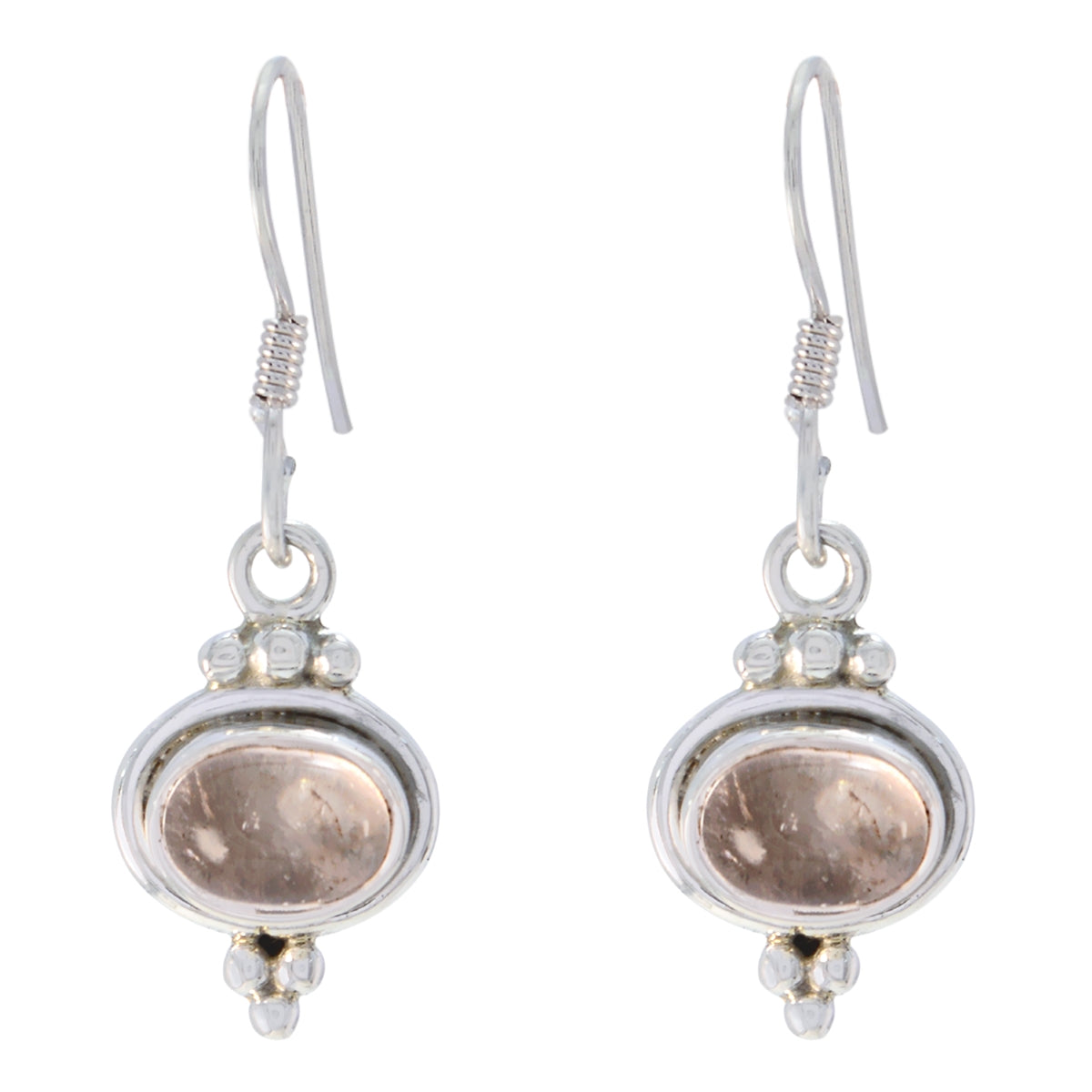 Isabel Pink Delicate multiple Dangle Earring Rose Quartz Pink Dangle