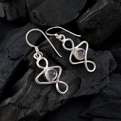 Emma Pink Delicate Solitaire Dangle Earring