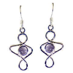 Emma Pink Delicate Solitaire Dangle Earring