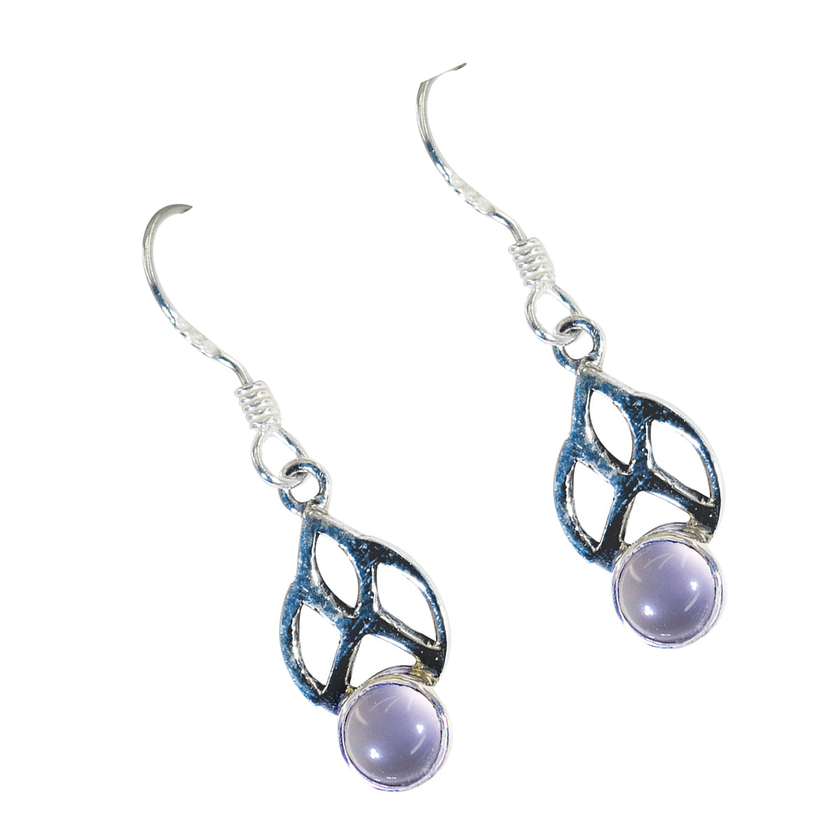 Layla Pink Delicate Solitaire Dangle Earring