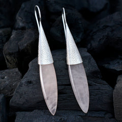 Jiwoo Pink Edgy Solitaire Dangle Earring
