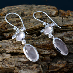 Hye jin Pink Mid weight Toi et Moi Dangle Earring