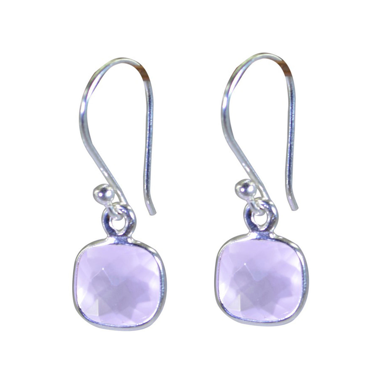 Lily Pink Elegant multiple Dangle Earring Rose Quartz Pink Dangle