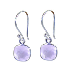 Lily Pink Elegant multiple Dangle Earring Rose Quartz Pink Dangle