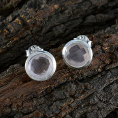 Agustina Pink Dainty Solitaire Stud Earring