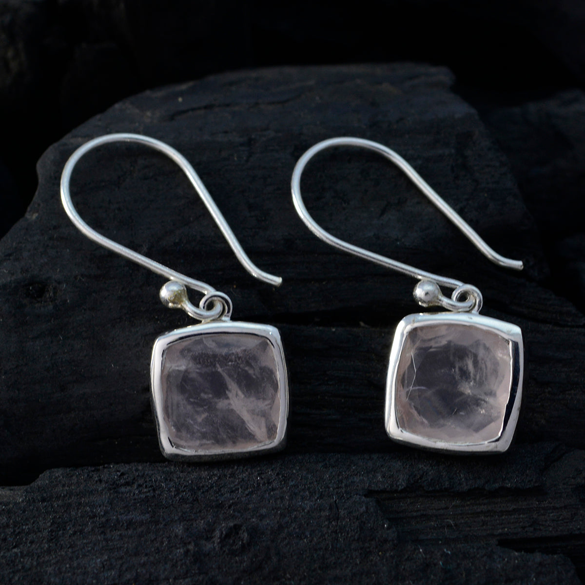 Natalie Pink Dainty Solitaire Dangle Earring