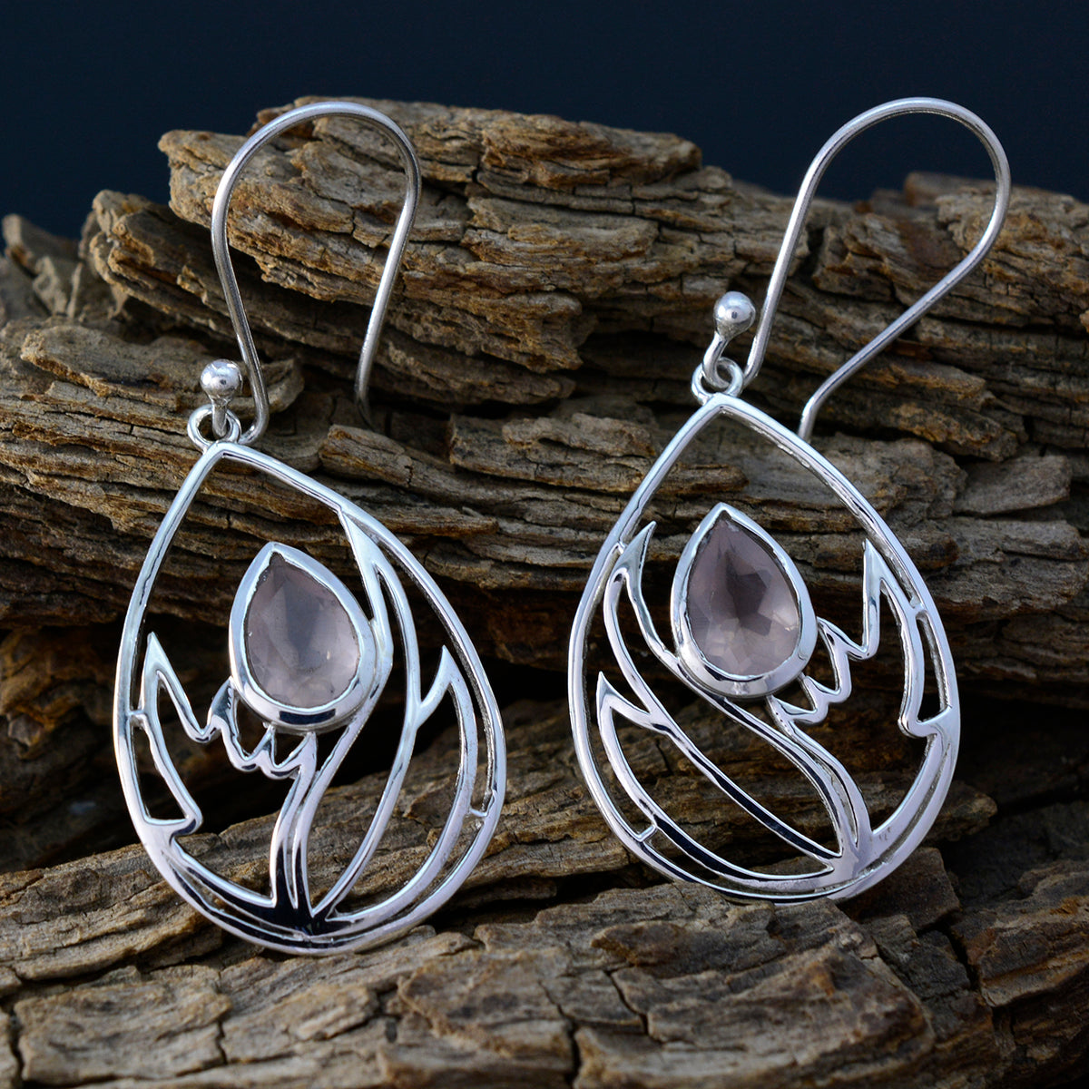 Nora Pink Dainty Solitaire Dangle Earring