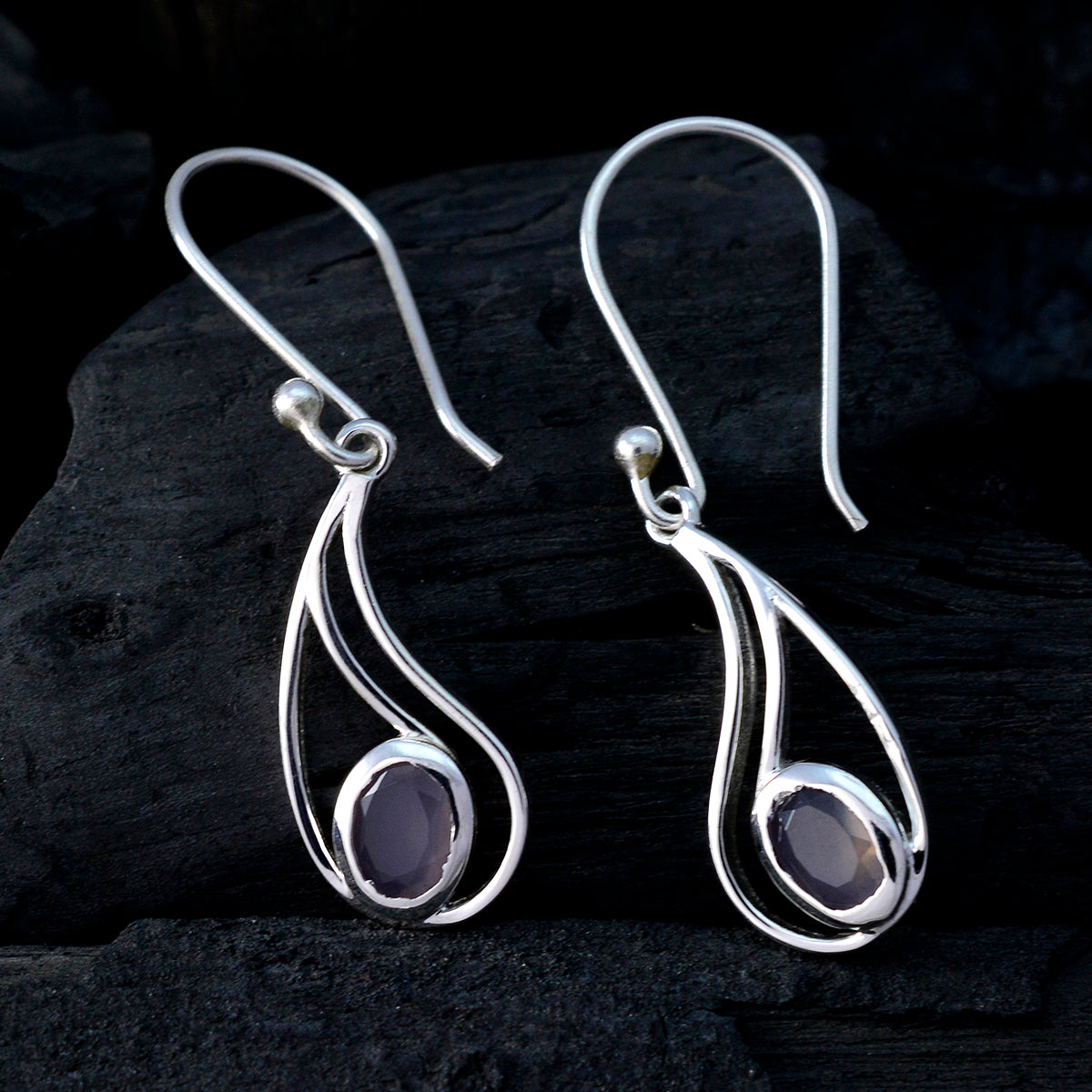Nova Pink Elegant Solitaire Dangle Earring