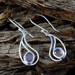 Nova Pink Elegant Solitaire Dangle Earring