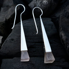Chen Pink Classic Solitaire Dangle Earring
