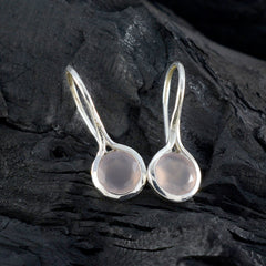Katharina Pink Delicate Solitaire Dangle Earring