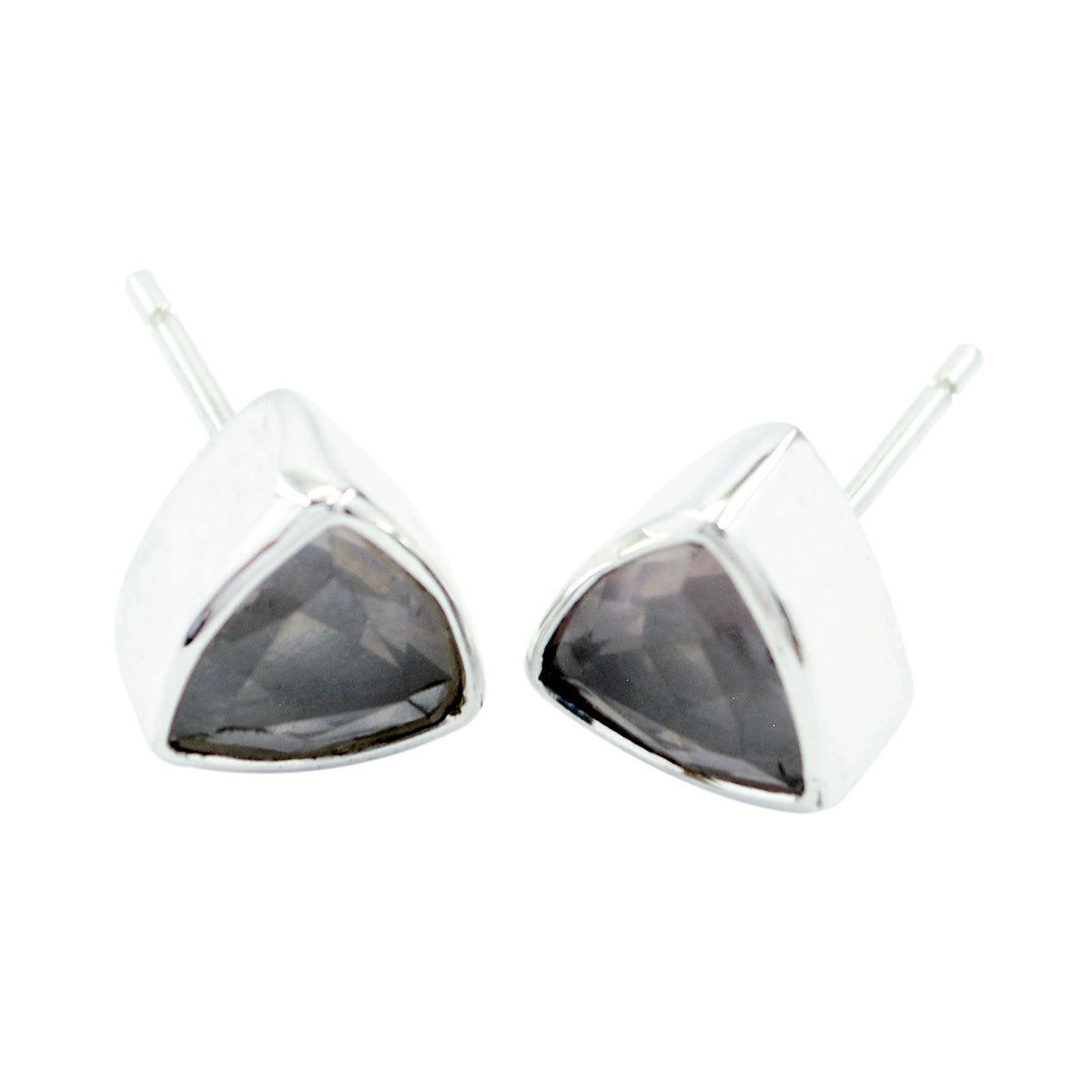 Savannah Pink Elegant Solitaire Stud Earring Rose Quartz Pink Stud