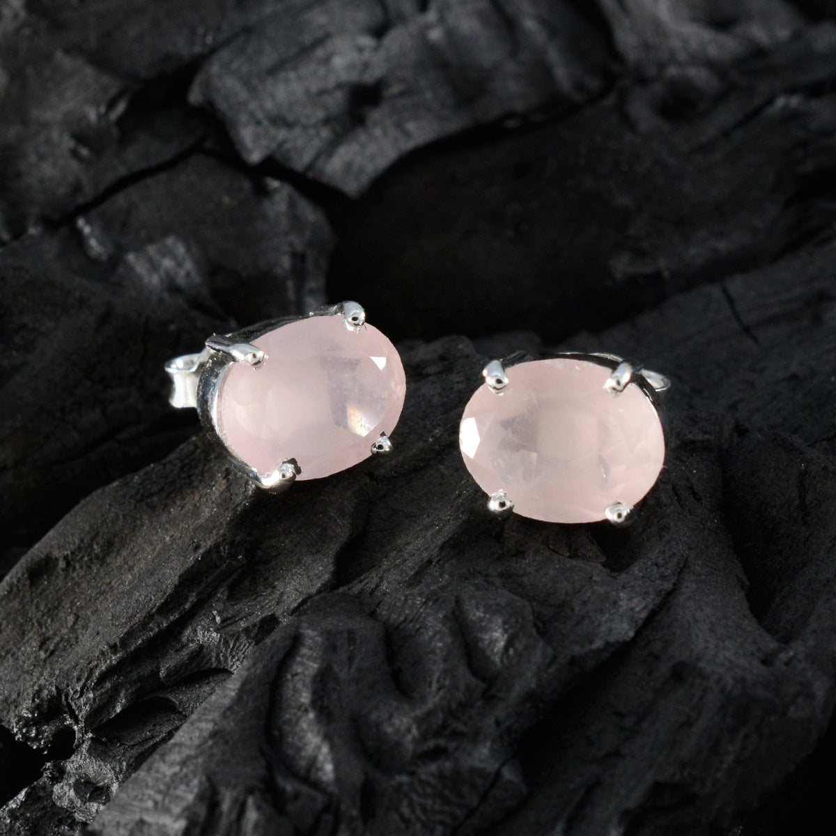 Pilar Pink Dainty Solitaire Stud Earring
