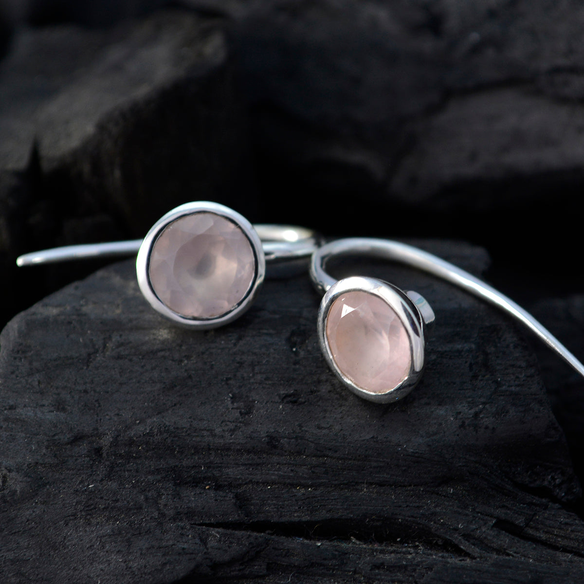 Sofia Pink Dainty Solitaire Dangle Earring