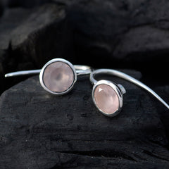 Sofia Pink Dainty Solitaire Dangle Earring