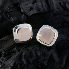 Sophia Pink Dainty Solitaire Stud Earring