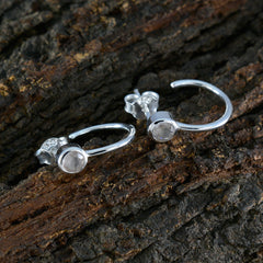 Josephine Pink Delicate Solitaire Stud Earring