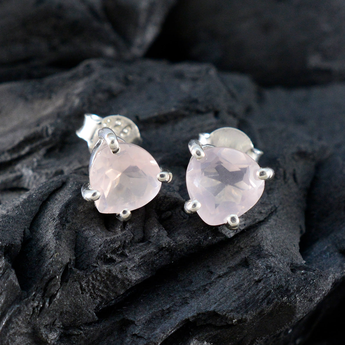 Isabella Pink Elegant Solitaire Stud Earring