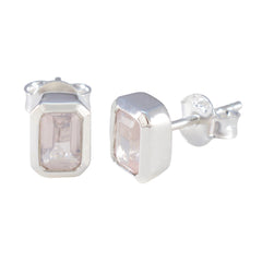 Micaela Pink Elegant Solitaire Stud Earring