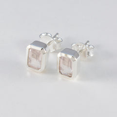 Micaela Pink Elegant Solitaire Stud Earring