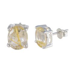 Alina Pink Dainty Solitaire Stud Earring